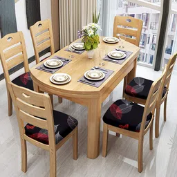 Cortina Black & Red Chair Pad Covers-image-80