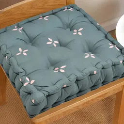RRC Grey Floral Printed Chair Pad-image-90