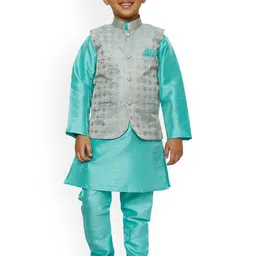 Pro-Ethic STYLE DEVELOPER Kurta with Pyjamas With Waistcoat image 1