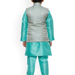 Pro-Ethic STYLE DEVELOPER Kurta with Pyjamas With Waistcoat image 4