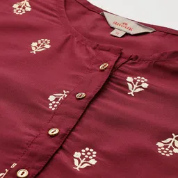 Anouk Gotta Patti Foil Print Regular Kurta with Palazzos & With Dupatta image 2