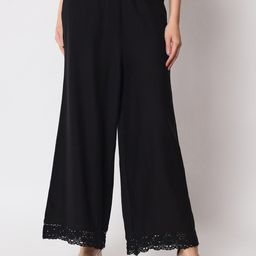 Pistaa Women Flared Ethnic Palazzos-29