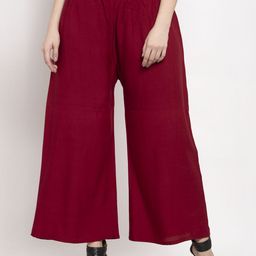borse lele Women Maroon Wide Leg Palazzo-image-44