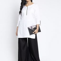 GRACIT Women Flared Knitted Ethnic Palazzos-image-11