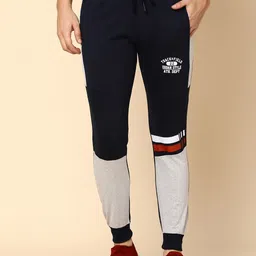 V-Mart Men Colourblocked Joggers-image-30