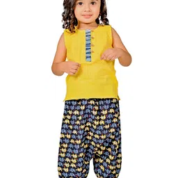 Tiny Bunnies Girls Round Neck Top with Trousers-25