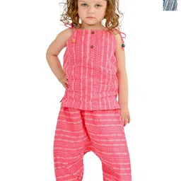 Tiny Bunnies Girls Pack Of 2 Striped Top with Trousers-picture-52