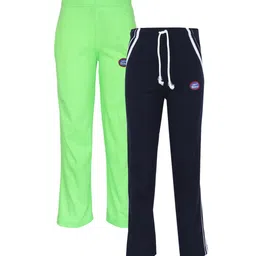 VIMAL JONNEY Set-2 Kids Green& Navy Blue Track Pants-picture-57