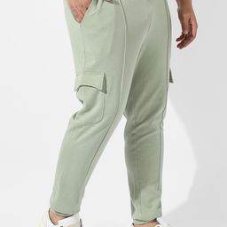 Instafab Plus Men Plus Size Regular Fit Cotton Joggers-11