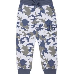 PLUM TREE Boys Olive-Green & Grey Camouflage Printed Pure Cotton Loose-Fit Joggers-image-18