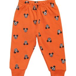 Bodycare Kids Boys Orange & White Mickey Mouse Printed Cotton Joggers-picture-32