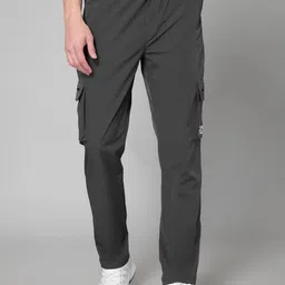 TURNFIT Men Straight-Fit Mid-Rise Cargo Track Pants-picture-31
