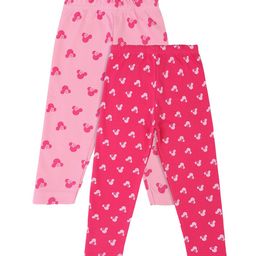 Bodycare Kids Infant Girls Pack Of 2 Pink Printed Track Pants-image-21
