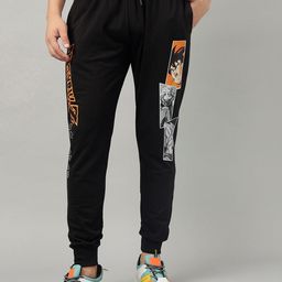 Free Authority Men Dragon Ball Z Printed Mid-Rise Joggers-image-88