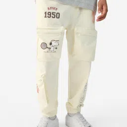 The Souled Store Men Printed Cotton Mid Rise Relaxed Fit Joggers-image-25