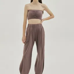 LULU & SKY Women Pleated Activewear Joggers-image-89