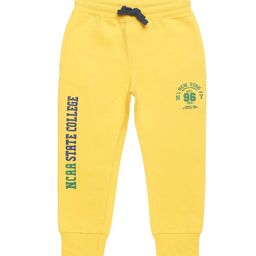PLUM TREE Boys Yellow Printed Pure Cotton Loose-Fit Joggers-image-23
