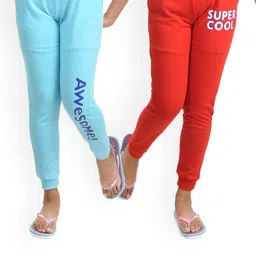 Clothe Funn Girls Pack Of 2 Printed Joggers Lounge Pants-image-59