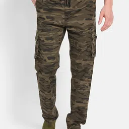 Octave Men Camouflage Printed Cotton Track Pants-image-94
