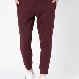 Red Tape Men Maroon Solid Joggers-picture-7