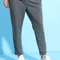 HIGHLANDER Men Popcorn Structured Slim Fit Trousers-picture-25