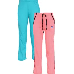 VIMAL JONNEY Pack of 2 Solid Cotton Track Pants-picture-54