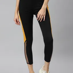 BAESD Women Colourblocked Dry-Fit Ankle-Length Tights-image-15