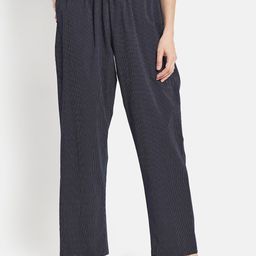 METTLE Women Navy Blue Printed Lounge Pants-image-61