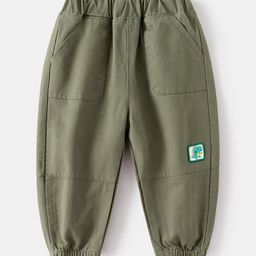 StyleCast Boys Olive Green Mid-Rise Joggers-image-67