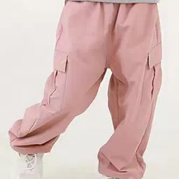 LULU & SKY Girls Tapered High Rise Cargos-picture-33
