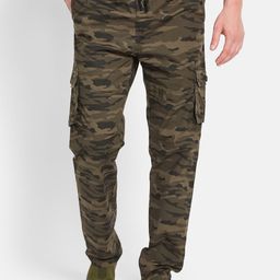 Octave Men Camouflage Printed Cotton Track Pants-image-70