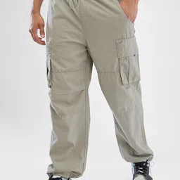 SPYKAR Men Mid Rise Loose Fit Cargo Trouser-image-73