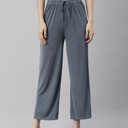 SHOWOFF Women Grey Relaxed Fit High-Rise Trousers-picture-47