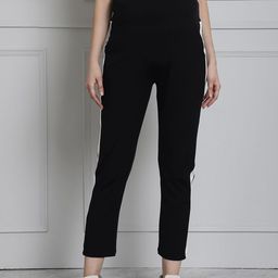 WELL KEPT Women Maternity Track Pants With Side Strip-image-41