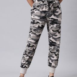 SHOWOFF Women Camouflage Printed Joggers-image-63