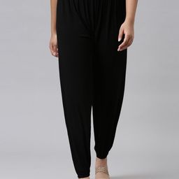 Go Colors Girls Black Solid Harem Pants-image-40