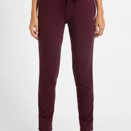 Jockey Women Purple Solid Pure Cotton Track Pant-42