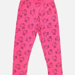 Bodycare Infant Girls Hello Kitty Printed Mid-Rise Track Pants-image-55