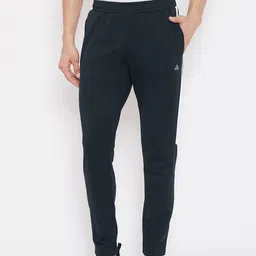 ATHLISIS Men Navy Blue Solid Slim-Fit Track Pants-image-84