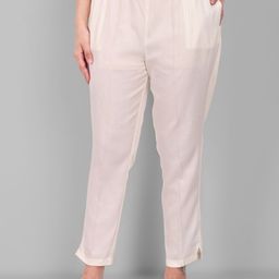 Mera Rang Women High-Rise Cotton Silk Ethnic Trousers-image-80