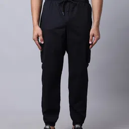 Cantabil Men Regular Fit Mid-Rise Cotton Joggers-picture-6