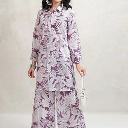 Vishudh Printed Shirt With Trousers Co-Ords-picture-36