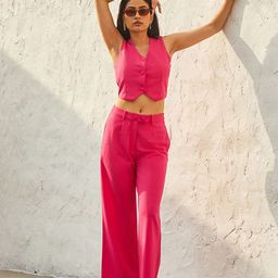 CHARAAVI Sleeveless Waistcoat With Trouser-image-49