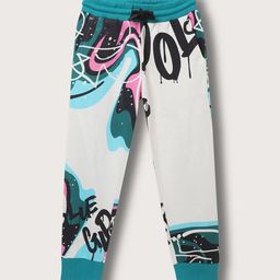 Blue Giraffe Boys Printed Pure Cotton Joggers-picture-10