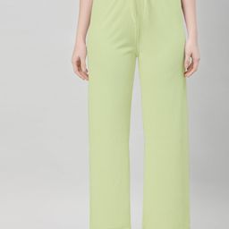 NEUDIS Women Ribbed Mid Rise Lounge Pants-picture-3