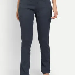 APELLA Women Grey Textured Trousers-picture-25