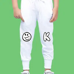 NUSYL Boys Text Printed Ankle Length Track Pants-3