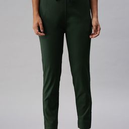 Kryptic Women Green Solid Lounge Pants-image-68