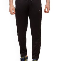 Black Panther Men Solid Dry Fit Mid-Rise Regular Fit Track Pants-image-91