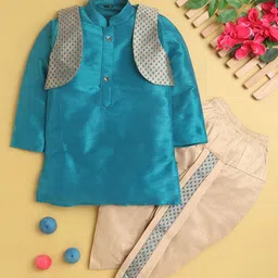 Jeetethnics Boys Regular Kurta With Dhoti Pants-1